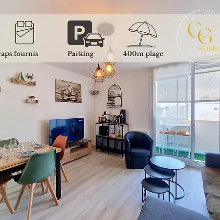 Appartamento Cap Océan, Parking Privé, Plage&commerces à Pied